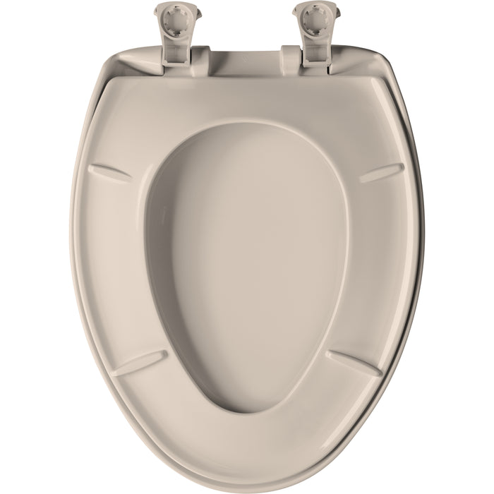 Bemis 1200SLOWT Classic Colors® Elongated Plastic Toilet Seat Featuring Stay·Tite® Seat Fastening System™, Whisper·Close®, and Easy·Clean® - Blush