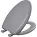 Bemis 1200SLOWT Classic Colors® Elongated Plastic Toilet Seat Featuring Stay·Tite® Seat Fastening System™, Whisper·Close®, and Easy·Clean® - Country Grey