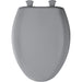 Bemis 1200SLOWT Classic Colors® Elongated Plastic Toilet Seat Featuring Stay·Tite® Seat Fastening System™, Whisper·Close®, and Easy·Clean® - Country Grey