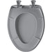 Bemis 1200SLOWT Classic Colors® Elongated Plastic Toilet Seat Featuring Stay·Tite® Seat Fastening System™, Whisper·Close®, and Easy·Clean® - Country Grey