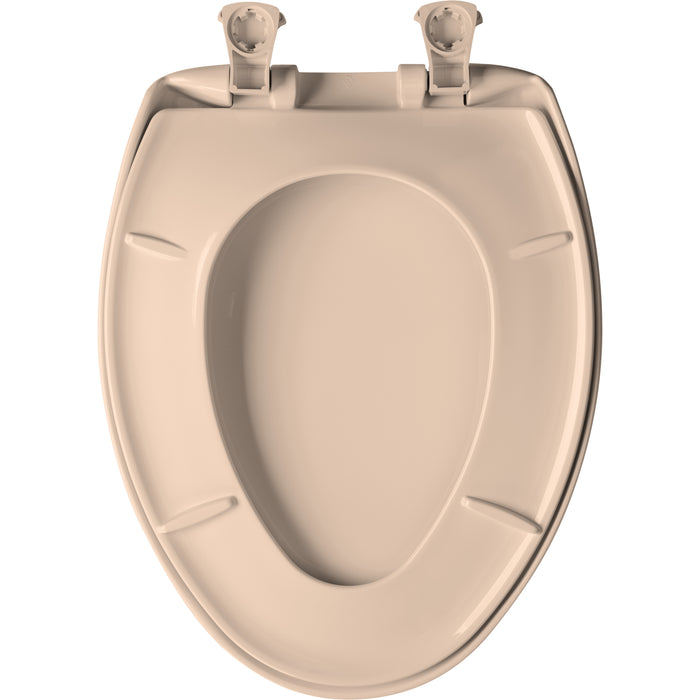 Bemis 1200SLOWT Classic Colors® Elongated Plastic Toilet Seat Featuring Stay·Tite® Seat Fastening System™, Whisper·Close®, and Easy·Clean® - Desert Bloom