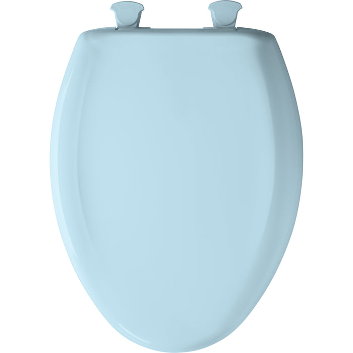 Bemis 1200SLOWT Classic Colors® Elongated Plastic Toilet Seat Featuring Stay·Tite® Seat Fastening System™, Whisper·Close®, and Easy·Clean® - Dresden Blue