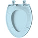 Bemis 1200SLOWT Classic Colors® Elongated Plastic Toilet Seat Featuring Stay·Tite® Seat Fastening System™, Whisper·Close®, and Easy·Clean® - Dresden Blue