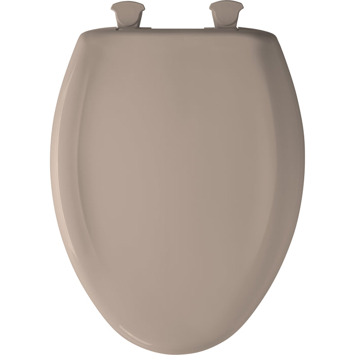 Bemis 1200SLOWT Classic Colors® Elongated Plastic Toilet Seat Featuring Stay·Tite® Seat Fastening System™, Whisper·Close®, and Easy·Clean® - Fawn Beige