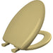 Bemis 1200SLOWT Classic Colors® Elongated Plastic Toilet Seat Featuring Stay·Tite® Seat Fastening System™, Whisper·Close®, and Easy·Clean® - Harvest Gold