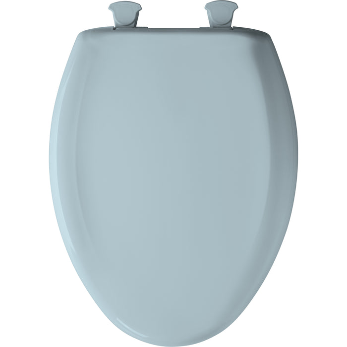 Bemis 1200SLOWT Classic Colors® Elongated Plastic Toilet Seat Featuring Stay·Tite® Seat Fastening System™, Whisper·Close®, and Easy·Clean® - Heron Blue