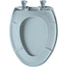 Bemis 1200SLOWT Classic Colors® Elongated Plastic Toilet Seat Featuring Stay·Tite® Seat Fastening System™, Whisper·Close®, and Easy·Clean® - Heron Blue