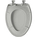 Bemis 1200SLOWT Classic Colors® Elongated Plastic Toilet Seat Featuring Stay·Tite® Seat Fastening System™, Whisper·Close®, and Easy·Clean® - Ice Grey
