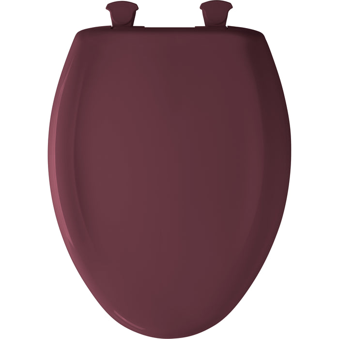 Bemis 1200SLOWT Classic Colors® Elongated Plastic Toilet Seat Featuring Stay·Tite® Seat Fastening System™, Whisper·Close®, and Easy·Clean® - Loganberry