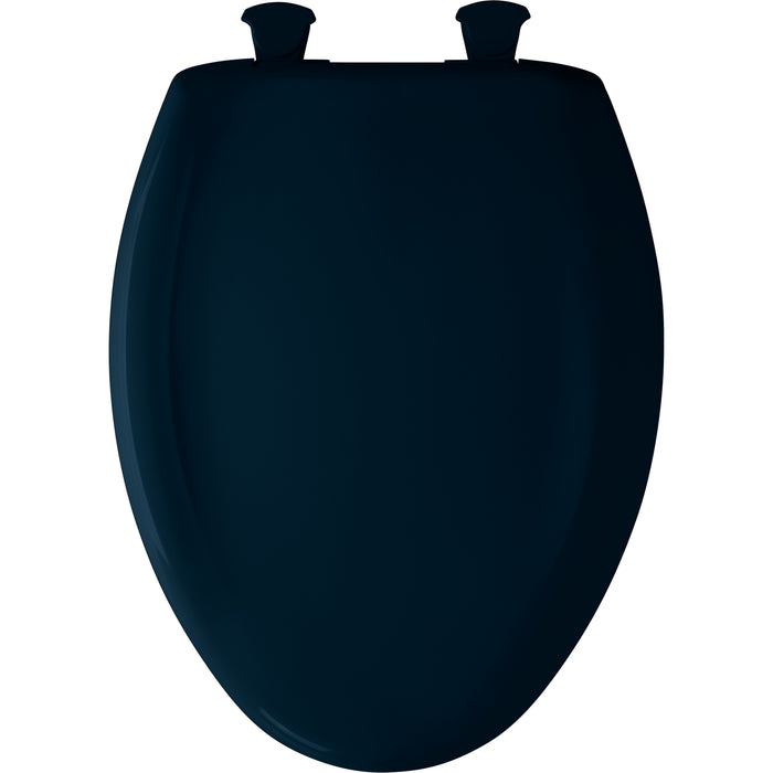 Bemis 1200SLOWT Classic Colors® Elongated Plastic Toilet Seat Featuring Stay·Tite® Seat Fastening System™, Whisper·Close®, and Easy·Clean® - Navy