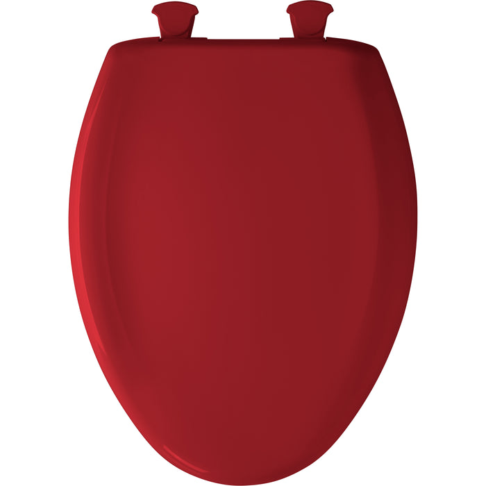 Bemis 1200SLOWT Classic Colors® Elongated Plastic Toilet Seat Featuring Stay·Tite® Seat Fastening System™, Whisper·Close®, and Easy·Clean® - Red