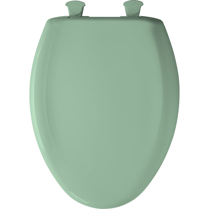 Bemis 1200SLOWT Classic Colors® Elongated Plastic Toilet Seat Featuring Stay·Tite® Seat Fastening System™, Whisper·Close®, and Easy·Clean® - Sea Green