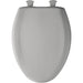 Bemis 1200SLOWT Classic Colors® Elongated Plastic Toilet Seat Featuring Stay·Tite® Seat Fastening System™, Whisper·Close®, and Easy·Clean® - Silver