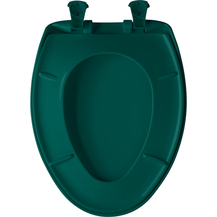 Bemis 1200SLOWT Classic Colors® Elongated Plastic Toilet Seat Featuring Stay·Tite® Seat Fastening System™, Whisper·Close®, and Easy·Clean® - Teal