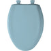 Bemis 1200SLOWT Classic Colors® Elongated Plastic Toilet Seat Featuring Stay·Tite® Seat Fastening System™, Whisper·Close®, and Easy·Clean® - Twilight Blue