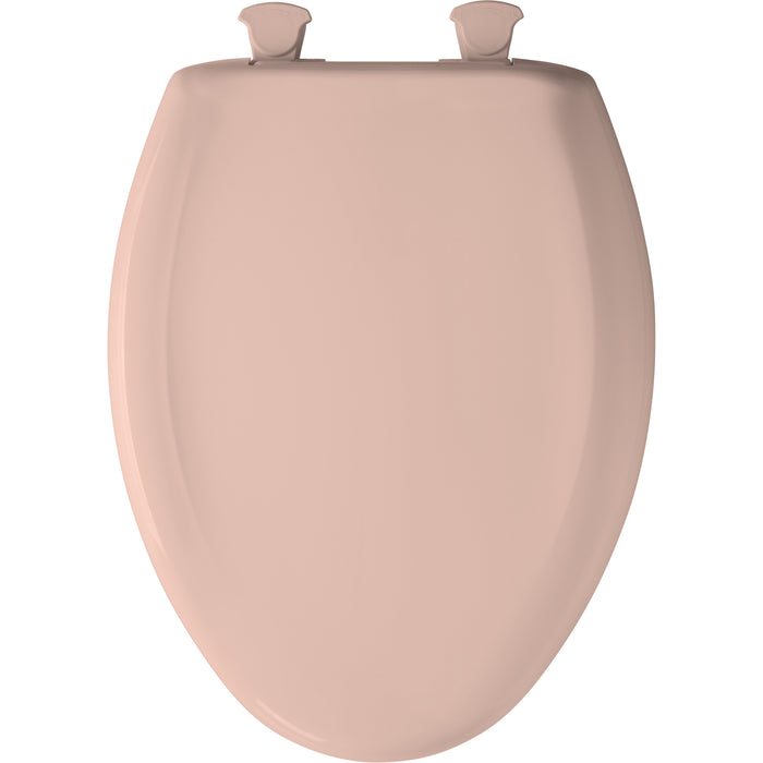 Bemis 1200SLOWT Classic Colors® Elongated Plastic Toilet Seat Featuring Stay·Tite® Seat Fastening System™, Whisper·Close®, and Easy·Clean® - Venetian Pink