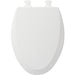 Bemis 1500EC Elongated Enameled Wood Closed Front with Cover Featuring Easy·Clean® Hinges - Cotton White