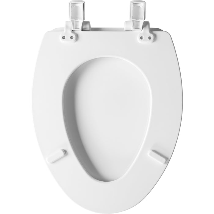Bemis 1600E4 Ashland™ Elongated Enameled Wood Toilet Seat in White Featuring Stay·Tite® Seat Fastening System™, Whisper·Close®, Easy·Clean®, and Precision·Fit® - White