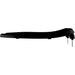 Bemis 1655SSCT Elongated Plastic Open Front Less Cover Toilet Seat Featuring Stay·Tite® Commercial Fastening System™ with Self-Sustaining Hinge - Black