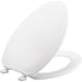 Bemis 170 Elongated Plastic Closed Front with Cover Toilet Seat with Top·Tite® Hinges - White
