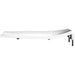 Bemis 1955SSCT Elongated Open Front Less Cover Commercial Plastic Toilet Seat in White with Stay·Tite® Commercial Fastening System™ Self-Sustaining Check Hinge - White