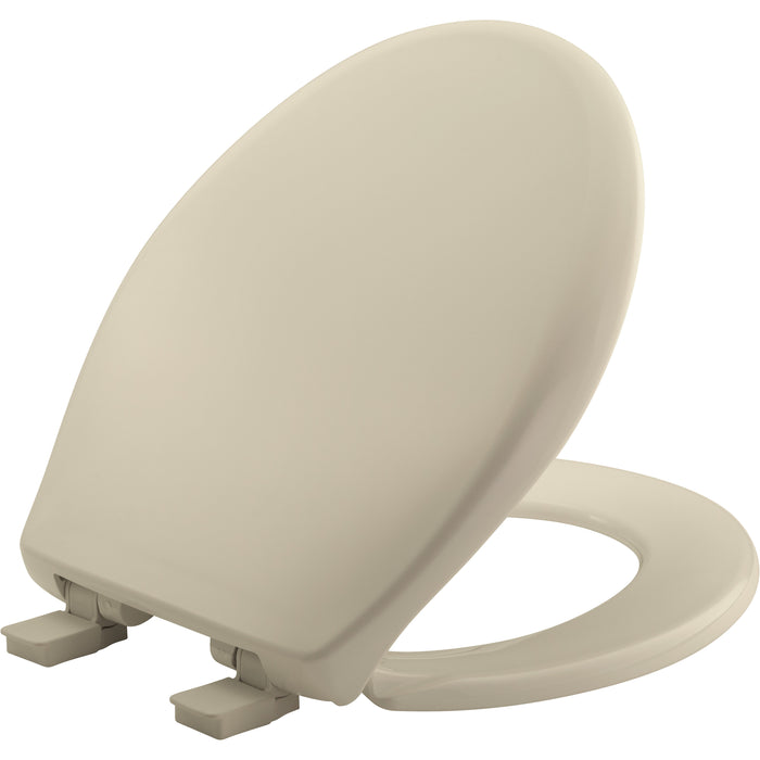 Bemis 200E4B Affinity® Round Plastic Toilet Seat Featuring Stay·Tite® Seat Fastening System™, Whisper·Close®, Easy·Clean®, Precision·Fit® and Super·Grip® Bumpers - Bone