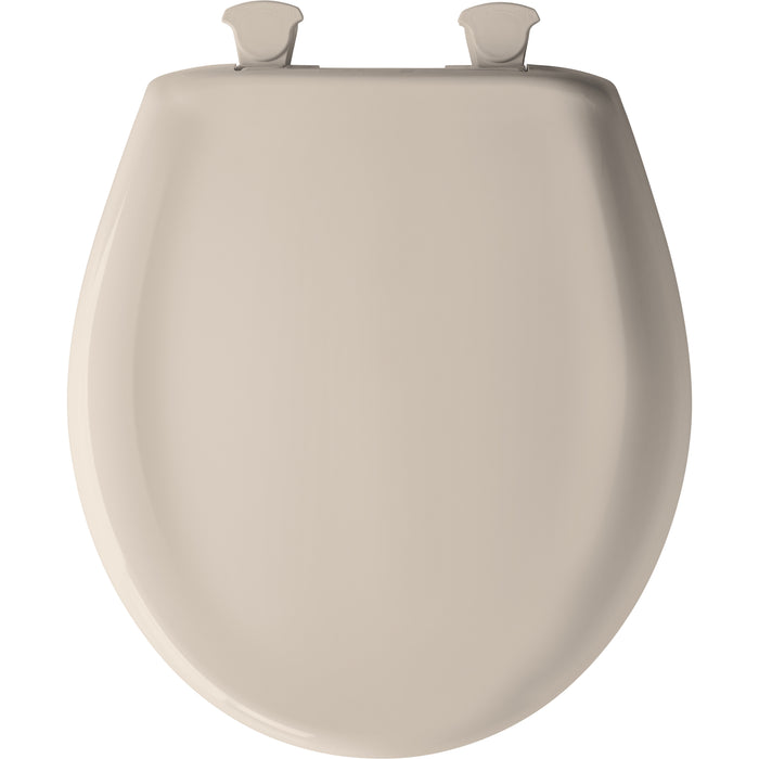 Bemis 200SLOWT Classic Colors® Round Plastic Toilet Seat Featuring Stay·Tite® Seat Fastening System™, Whisper·Close®, and Easy·Clean® - Blush