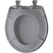 Bemis 200SLOWT Classic Colors® Round Plastic Toilet Seat Featuring Stay·Tite® Seat Fastening System™, Whisper·Close®, and Easy·Clean® - Country Grey