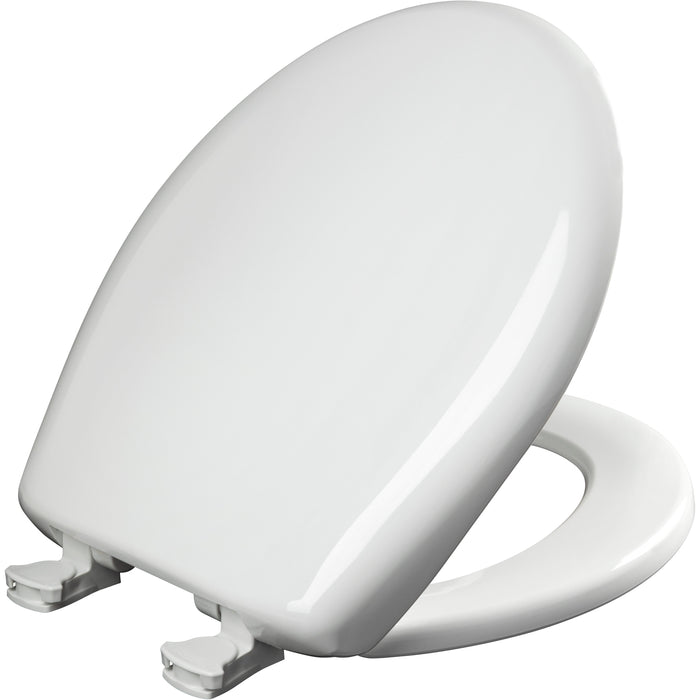 Bemis 200SLOWT Classic Colors® Round Plastic Toilet Seat Featuring Stay·Tite® Seat Fastening System™, Whisper·Close®, and Easy·Clean® - Crane White
