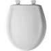 Bemis 200SLOWT Classic Colors® Round Plastic Toilet Seat Featuring Stay·Tite® Seat Fastening System™, Whisper·Close®, and Easy·Clean® - Crane White