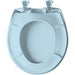 Bemis 200SLOWT Classic Colors® Round Plastic Toilet Seat Featuring Stay·Tite® Seat Fastening System™, Whisper·Close®, and Easy·Clean® - Dresden Blue