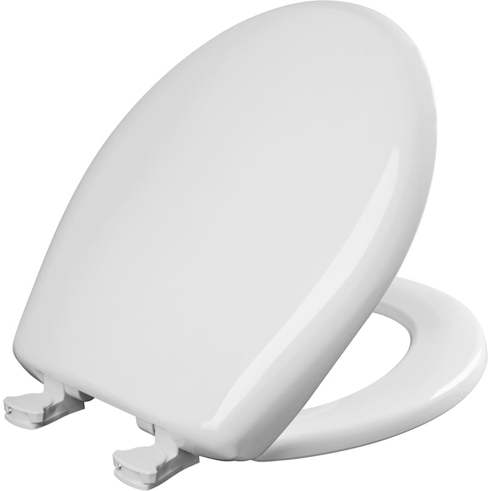 Bemis 200SLOWT Classic Colors® Round Plastic Toilet Seat Featuring Stay·Tite® Seat Fastening System™, Whisper·Close®, and Easy·Clean® - Euro White