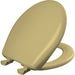 Bemis 200SLOWT Classic Colors® Round Plastic Toilet Seat Featuring Stay·Tite® Seat Fastening System™, Whisper·Close®, and Easy·Clean® - Harvest Gold