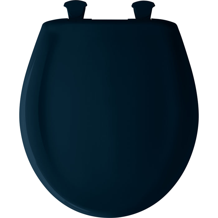 Bemis 200SLOWT Classic Colors® Round Plastic Toilet Seat Featuring Stay·Tite® Seat Fastening System™, Whisper·Close®, and Easy·Clean® - Heron Blue