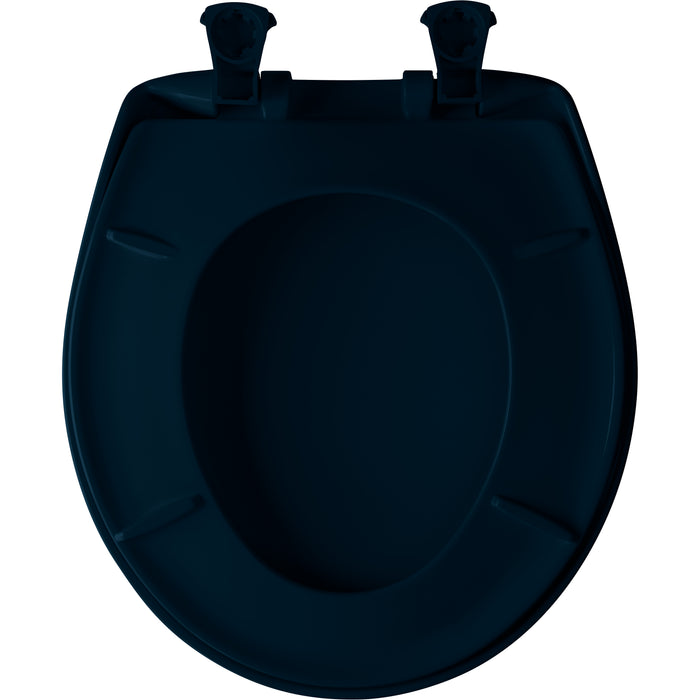 Bemis 200SLOWT Classic Colors® Round Plastic Toilet Seat Featuring Stay·Tite® Seat Fastening System™, Whisper·Close®, and Easy·Clean® - Heron Blue