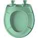 Bemis 200SLOWT Classic Colors® Round Plastic Toilet Seat Featuring Stay·Tite® Seat Fastening System™, Whisper·Close®, and Easy·Clean® - Ming Green