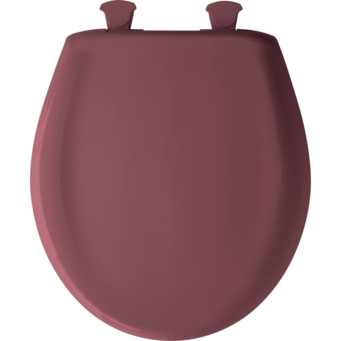 Bemis 200SLOWT Classic Colors® Round Plastic Toilet Seat Featuring Stay·Tite® Seat Fastening System™, Whisper·Close®, and Easy·Clean® - Raspberry
