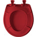 Bemis 200SLOWT Classic Colors® Round Plastic Toilet Seat Featuring Stay·Tite® Seat Fastening System™, Whisper·Close®, and Easy·Clean® - Red