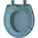 Bemis 200SLOWT Classic Colors® Round Plastic Toilet Seat Featuring Stay·Tite® Seat Fastening System™, Whisper·Close®, and Easy·Clean® - Regency Blue