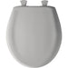 Bemis 200SLOWT Classic Colors® Round Plastic Toilet Seat Featuring Stay·Tite® Seat Fastening System™, Whisper·Close®, and Easy·Clean® - Silver