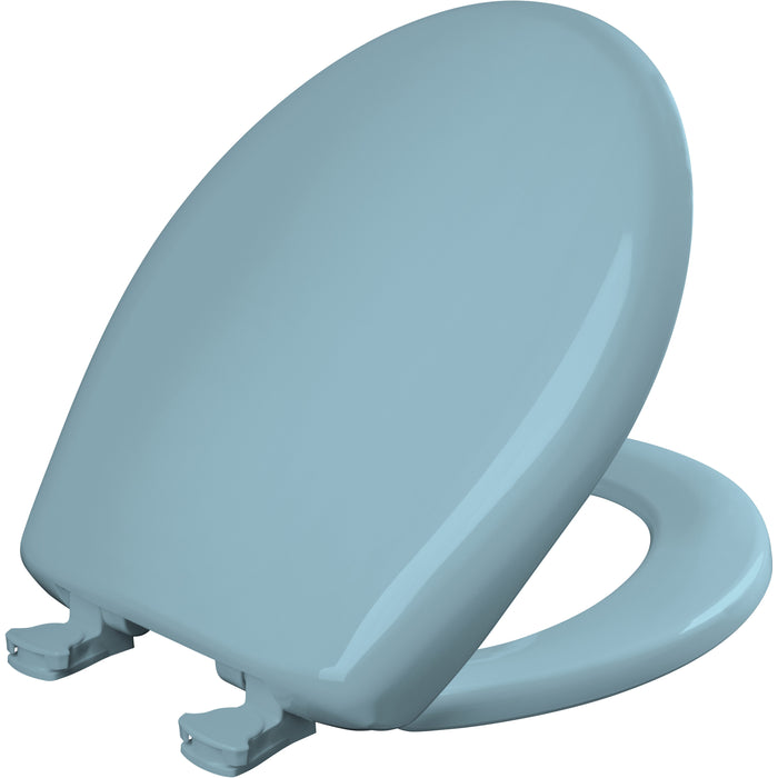 Bemis 200SLOWT Classic Colors® Round Plastic Toilet Seat Featuring Stay·Tite® Seat Fastening System™, Whisper·Close®, and Easy·Clean® - Twilight Blue