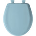 Bemis 200SLOWT Classic Colors® Round Plastic Toilet Seat Featuring Stay·Tite® Seat Fastening System™, Whisper·Close®, and Easy·Clean® - Twilight Blue