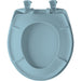 Bemis 200SLOWT Classic Colors® Round Plastic Toilet Seat Featuring Stay·Tite® Seat Fastening System™, Whisper·Close®, and Easy·Clean® - Twilight Blue