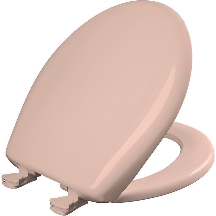 Bemis 200SLOWT Classic Colors® Round Plastic Toilet Seat Featuring Stay·Tite® Seat Fastening System™, Whisper·Close®, and Easy·Clean® - Venetian Pink