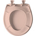 Bemis 200SLOWT Classic Colors® Round Plastic Toilet Seat Featuring Stay·Tite® Seat Fastening System™, Whisper·Close®, and Easy·Clean® - Venetian Pink