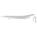 Bemis 2155CT Church Elongated Open Front Less Cover Commercial Plastic Toilet Seat in White with Stay·Tite® Commercial Fastening System™, DuraGuard® and Check Hinges - White