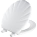 Bemis 22ECA Mayfair by Bemis Shell™ Round Enameled Wood Toilet Seat Featuring Stay·Tite® Seat Fastening System™ and Easy·Clean® - White