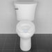 Bemis 295SSCT Church Elongated Open Front Less Cover Commercial Plastic Toilet Seat with Stay·Tite® Commercial Fastening System™ and Self-Sustaining Check Hinges - White