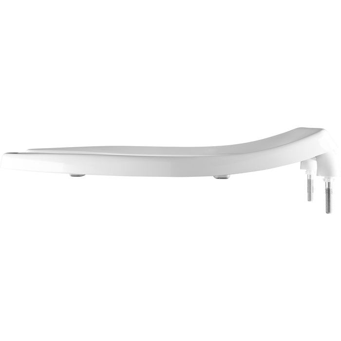 Bemis 3155CT Elongated Plastic Toilet Seat Featuring Stay·Tite® Commercial Fastening System™, DuraGuard® and Check Hinges - White