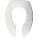 Bemis 3155SSCT Elongated Plastic Toilet Seat Featuring Stay·Tite® Commercial Fastening System™, DuraGuard® and Self-Sustianing Check Hinges - White